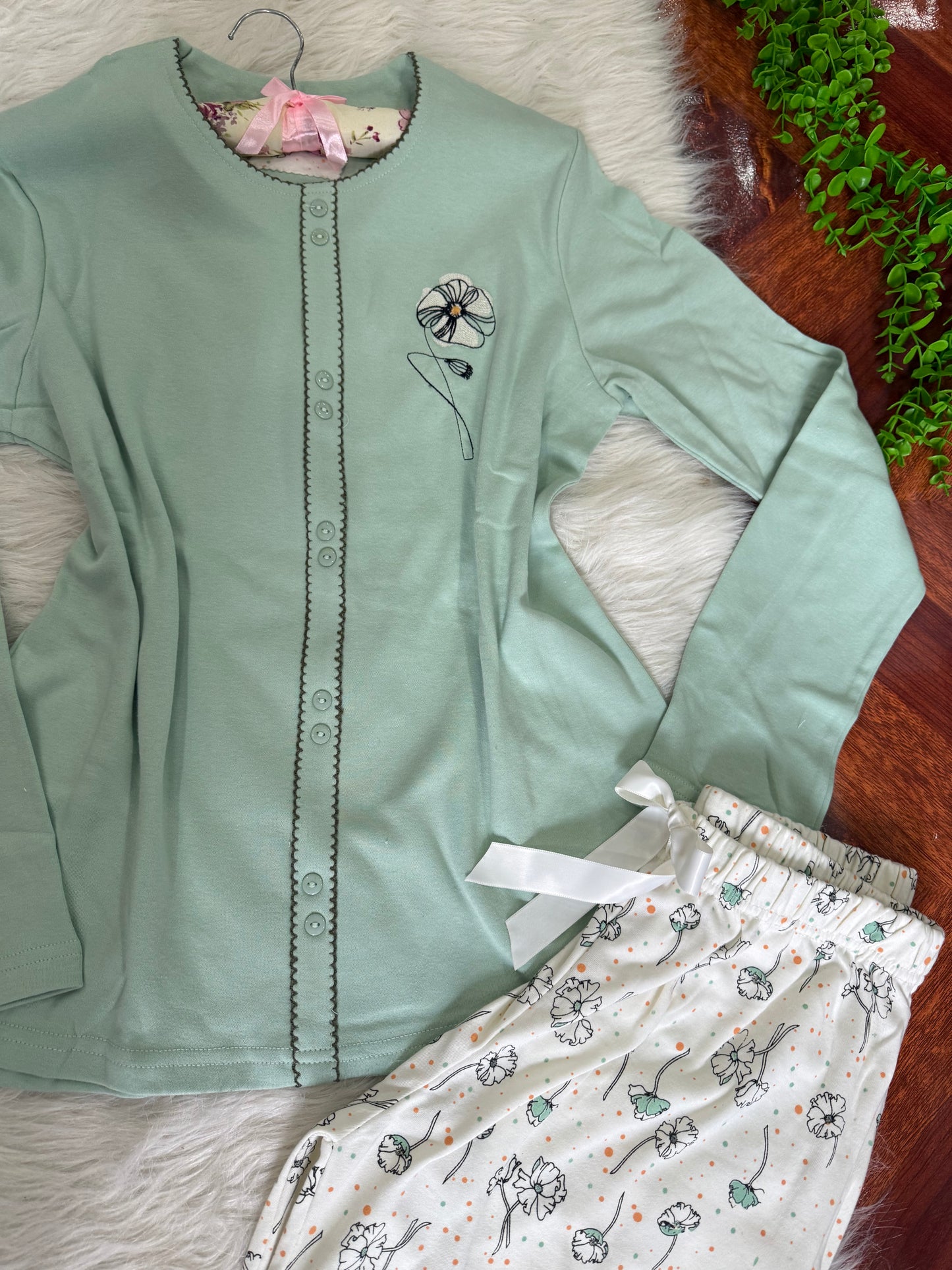 بيجامة انترلوك مبطنه فرو 🥳