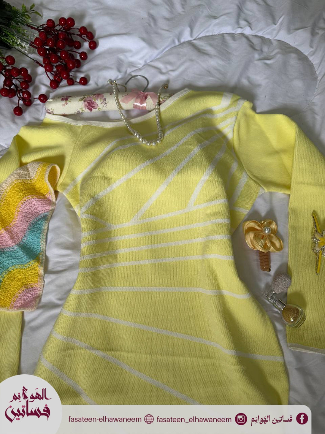 فستان تريكو اوف شولدر