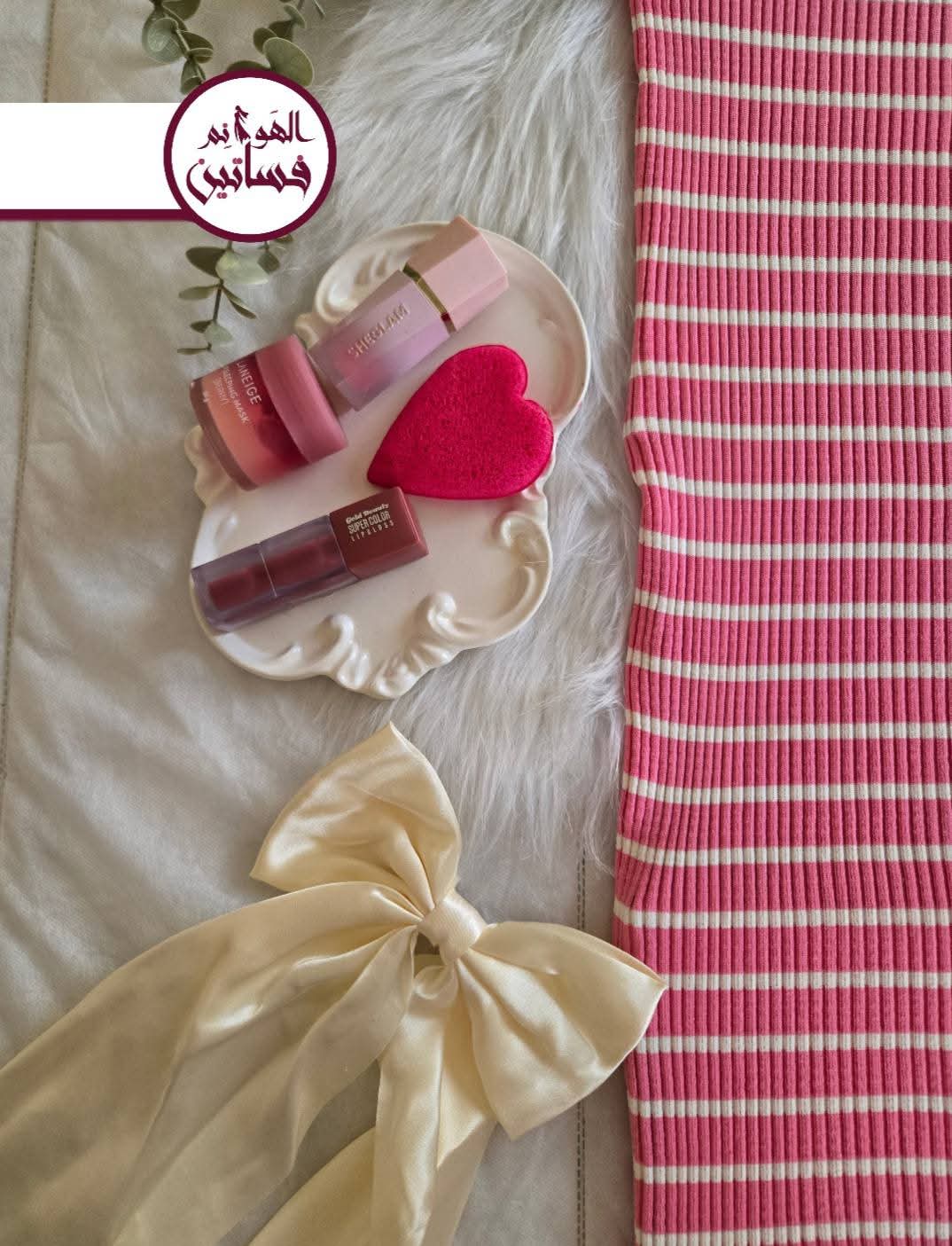 فستان تريكو مقلم