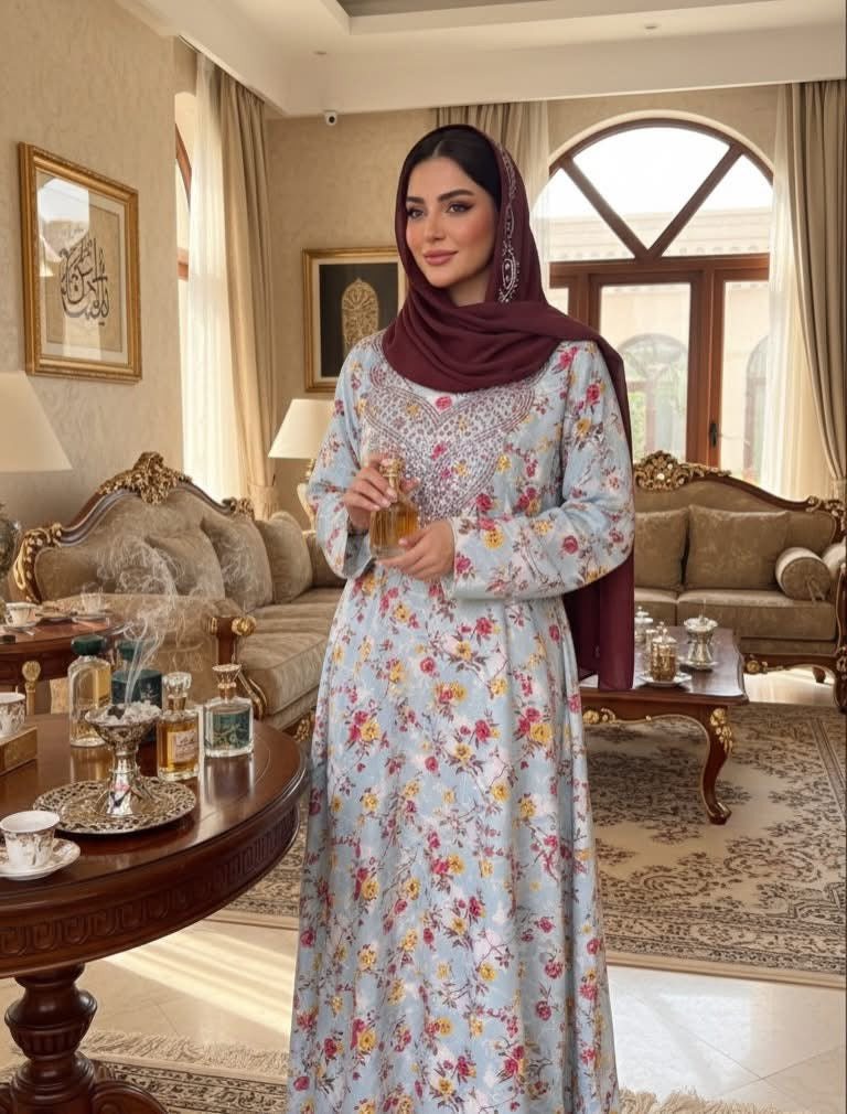 مخور حرير إيطالي بشيله ( طرحه )