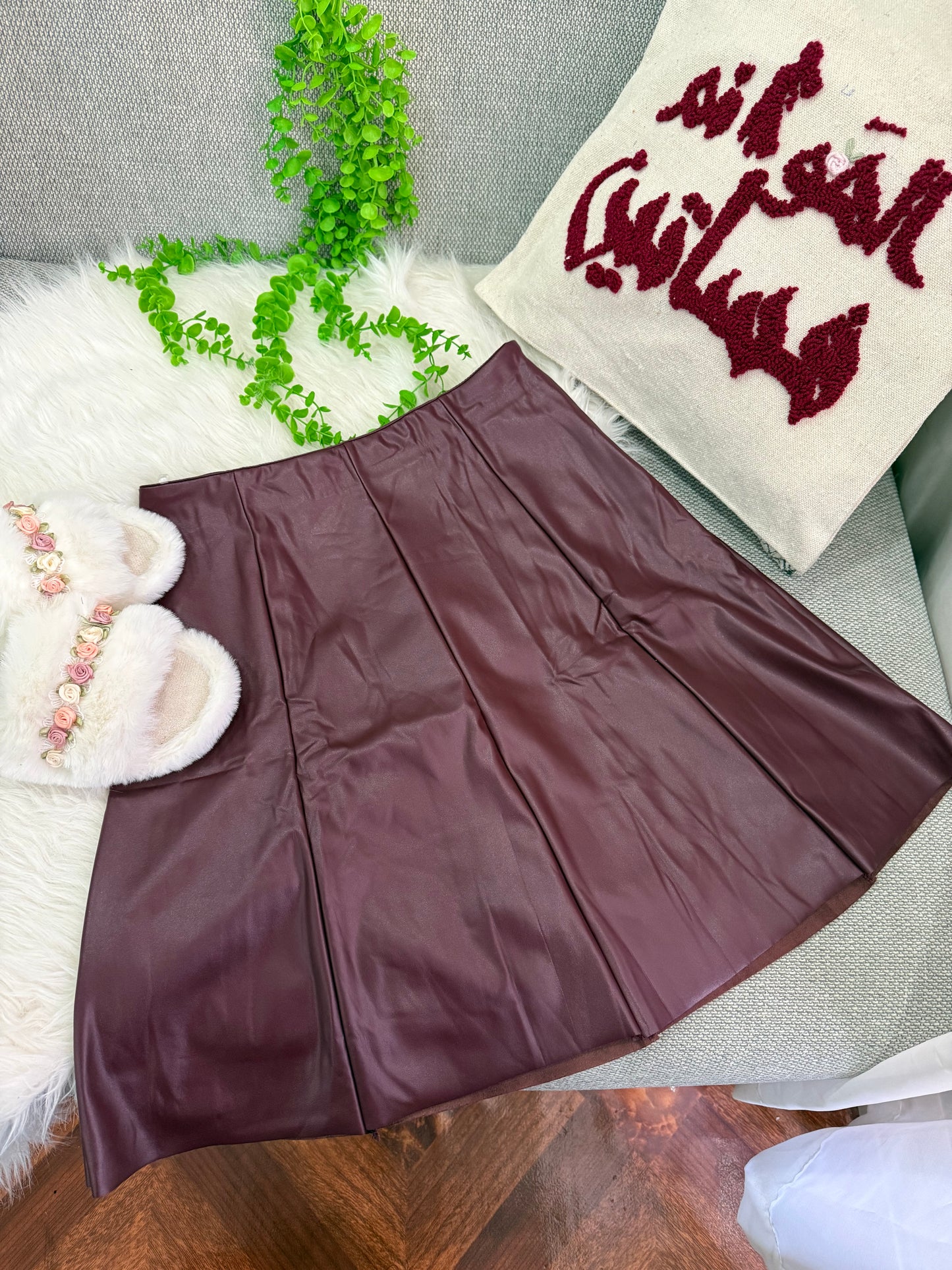 اسكيرت جلد كالوش