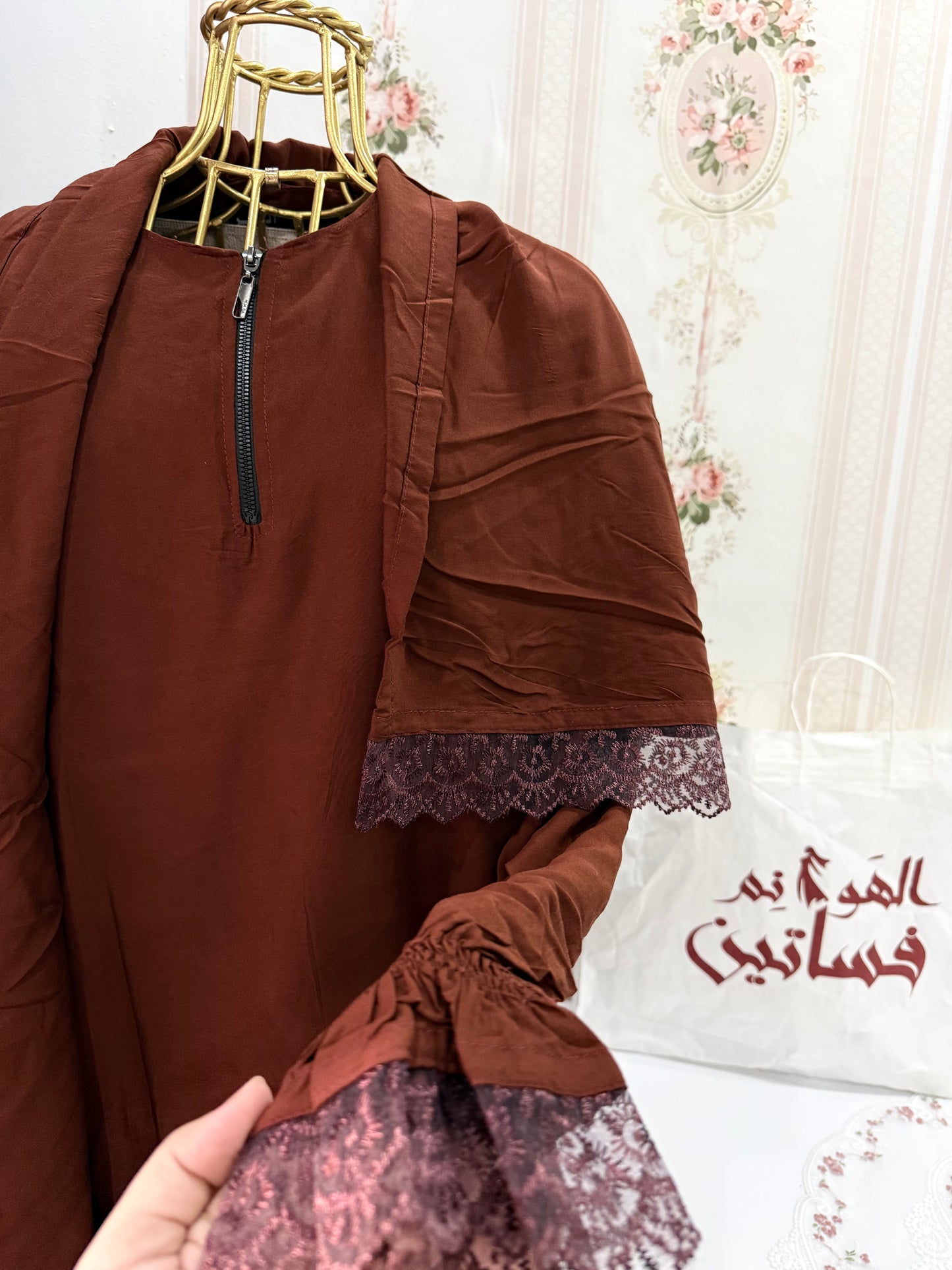 اسدال فسكوز ساده بني محروق