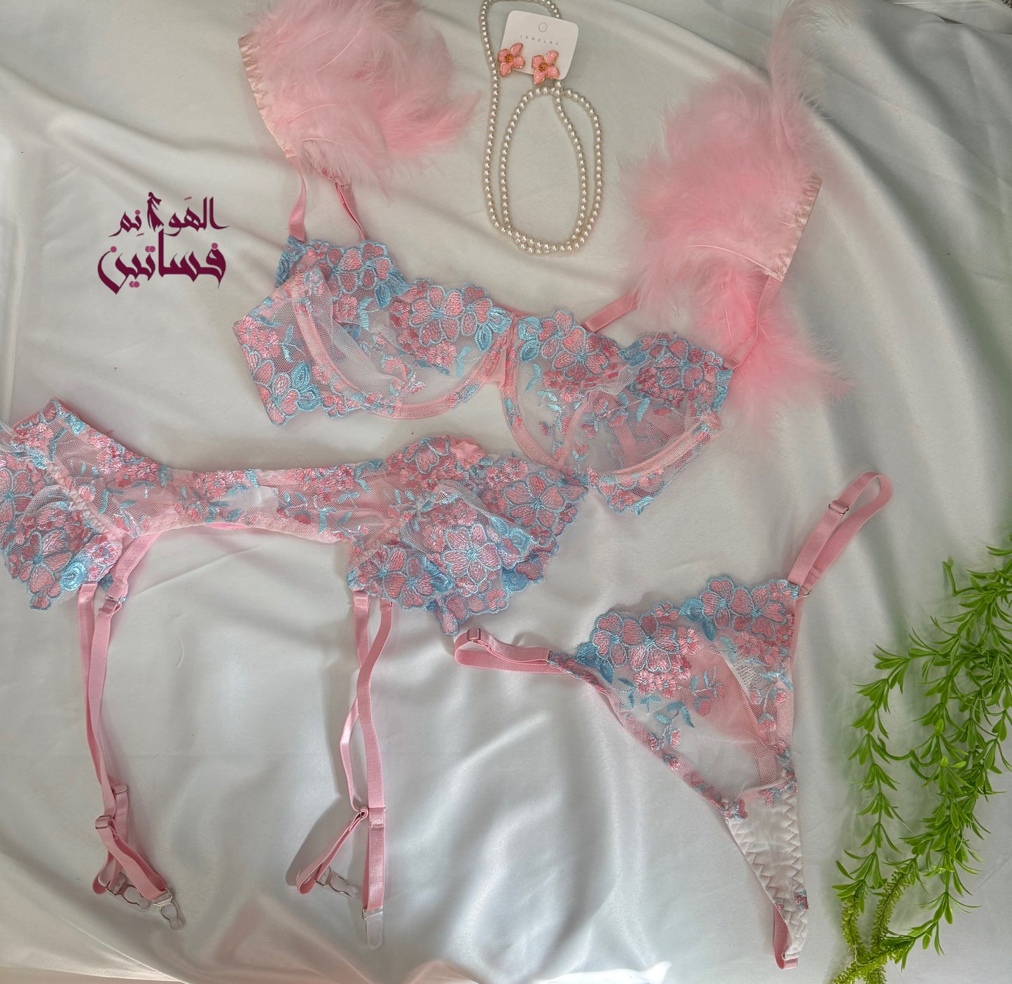 سيت دانتيل ٣قطع