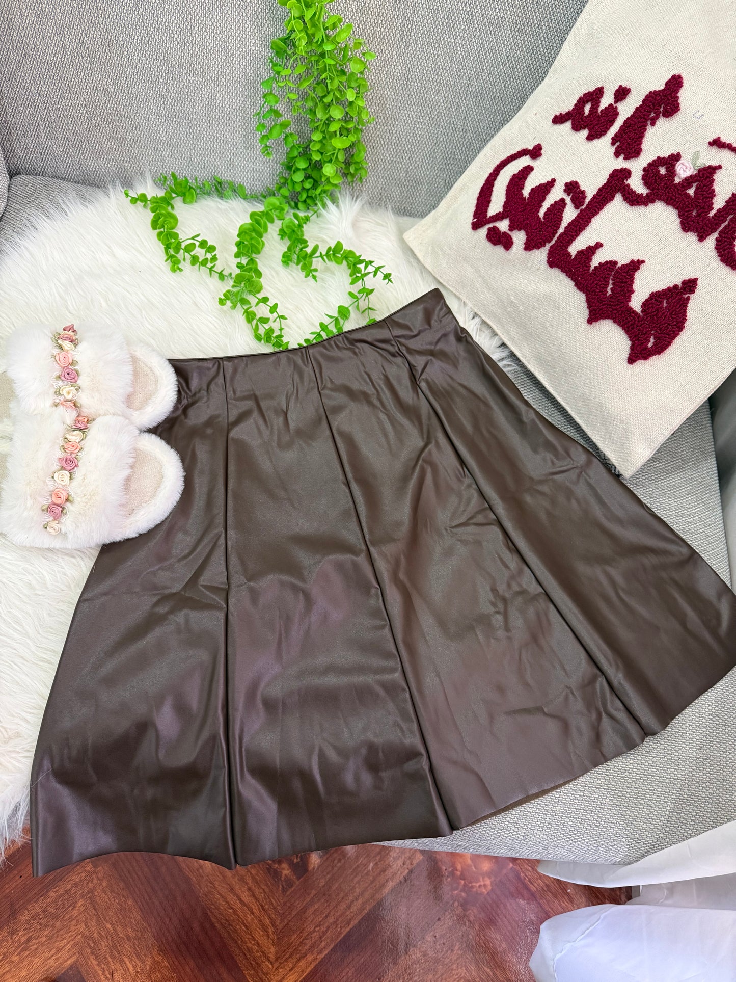 اسكيرت جلد كالوش