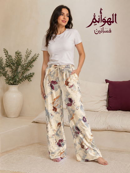 بنطلون فيسكوز وايد ليج