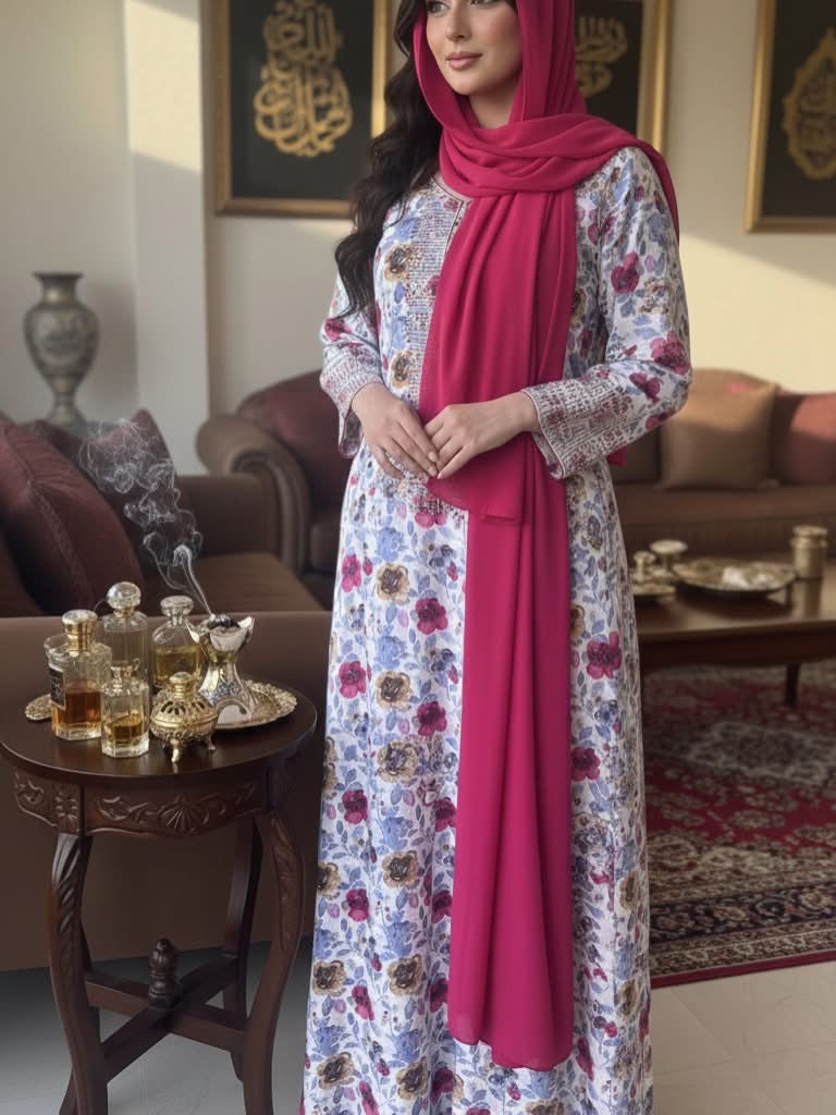 مخور حرير إيطالي بشيله(طرحه)