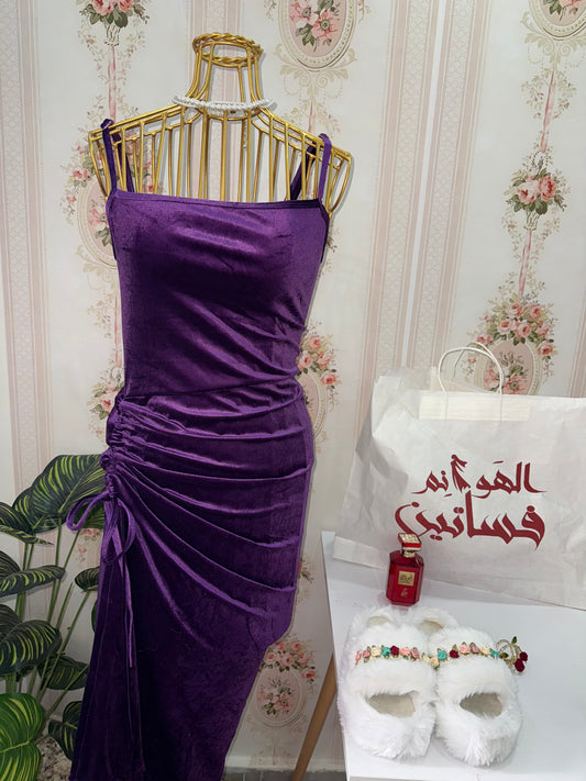 فستان قطيفه شداد