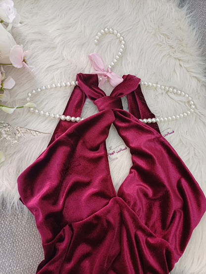 فستان قطيفه كروازيه