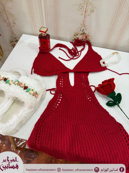 فستان سهرة تريكو