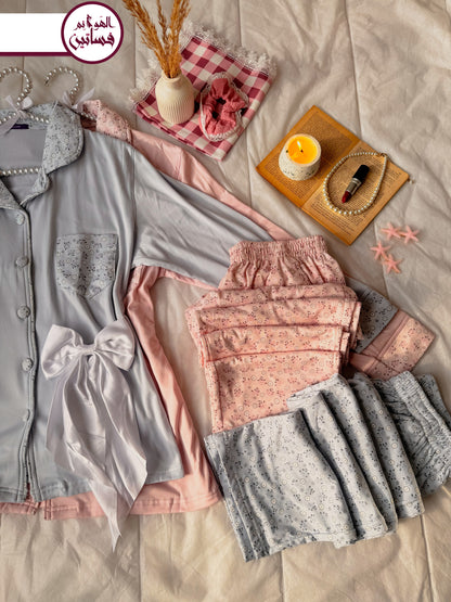 بيجامة ورد جوري