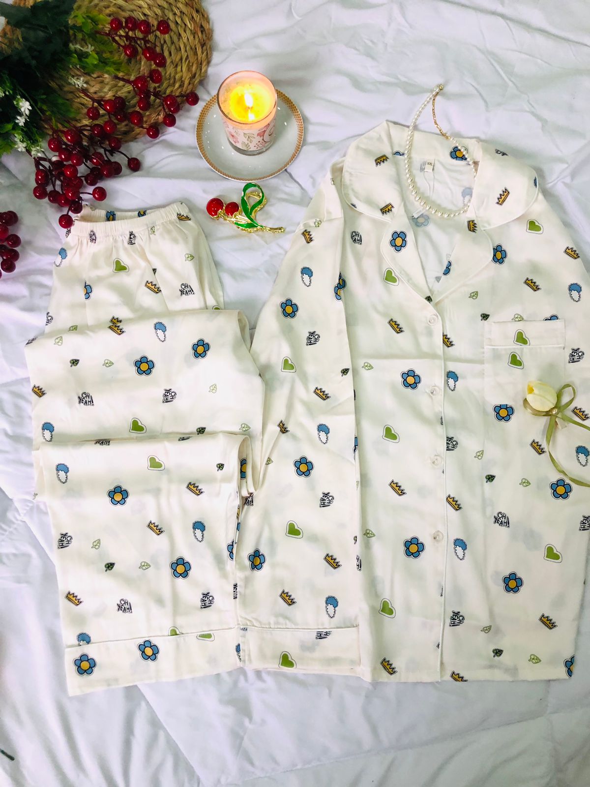 بيجامه ستان حرير