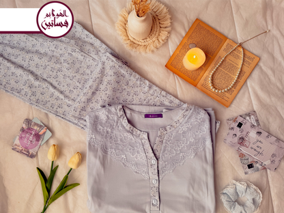 بيجامة جوري دانتيل