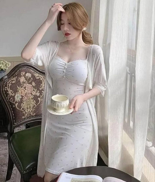 طقم كاش وروب قطن