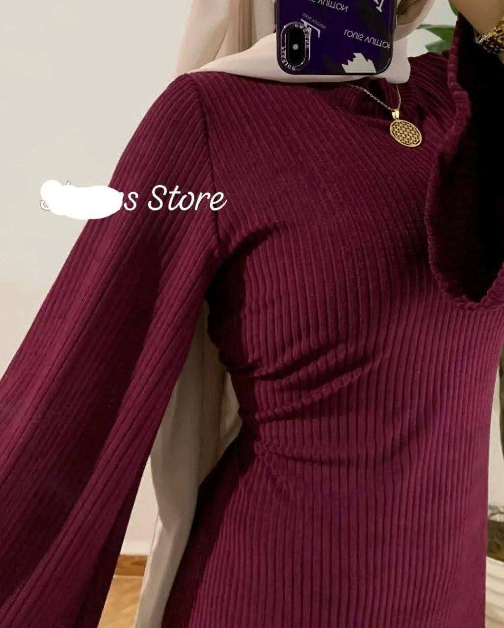 فستان ريب مضلع