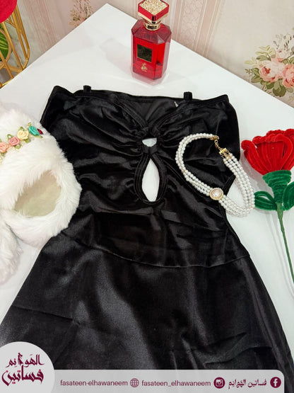 فستان قطيفه دلووع