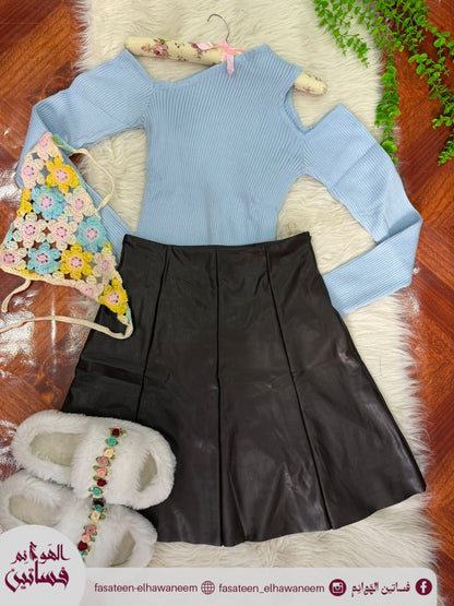 اسكيرت جلد كالوش