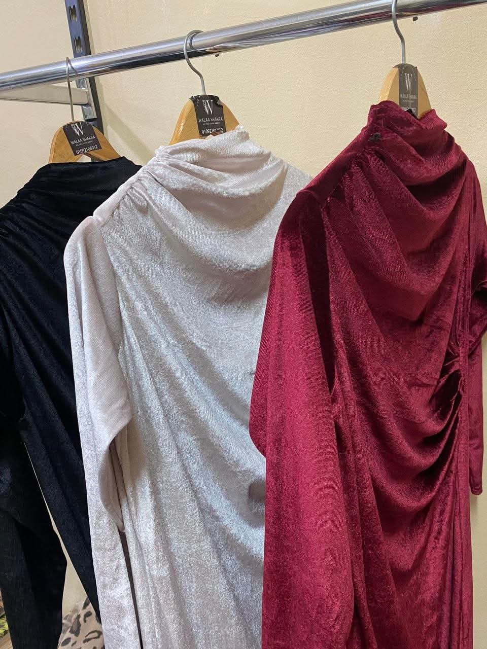 فستان قطيفة صك