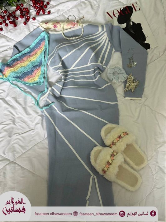 فستان تريكو اوف شولدر